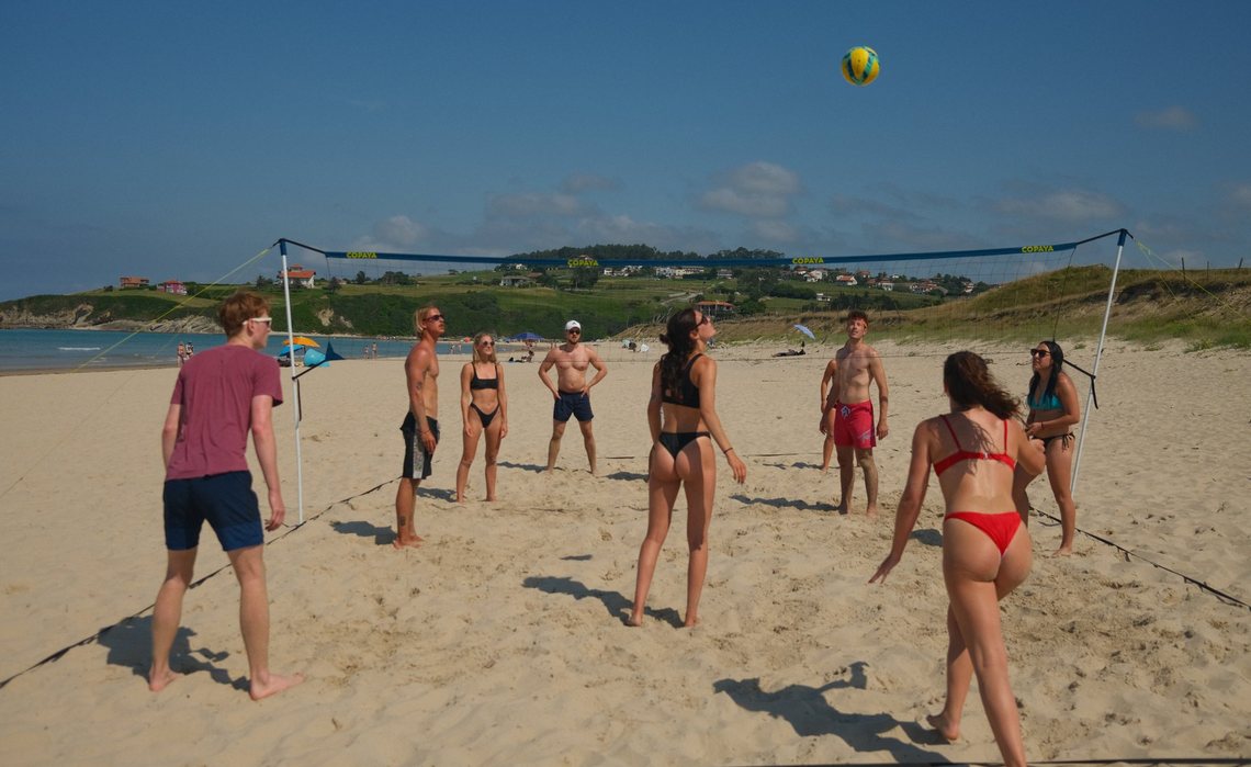 beach volleyball at amigos spain